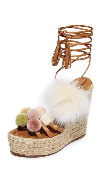 Alameda Turquesa Holi Pom Pom Wrap Wedges