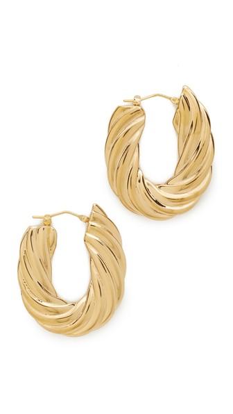 Soave Oro Flat Twisted Earrings
