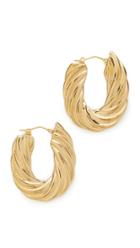Soave Oro Flat Twisted Earrings