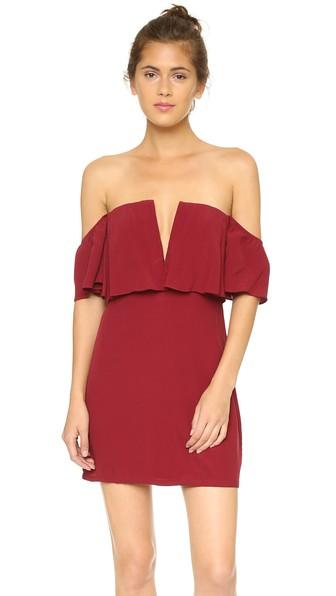Lovers + Friends Primrose Dress - Wine