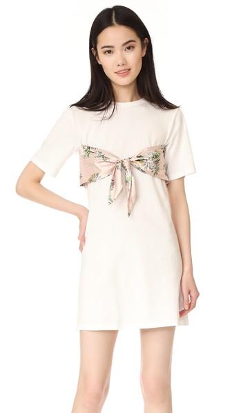 English Factory Short Dress With Tie