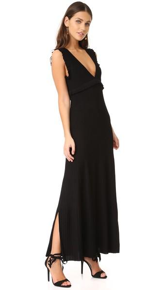 Elizabeth And James Angeltta Ruffle V Neck Dress