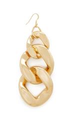 Kenneth Jay Lane Single Large Link Fishhook Earring