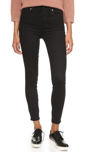 Madewell High Rise Skinny Jeans - Black Forest