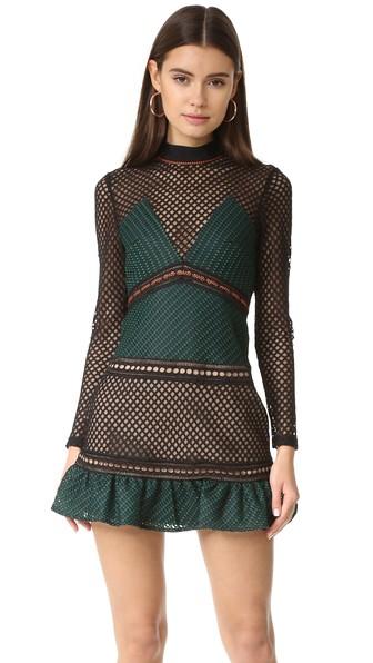 Self Portrait Forest Mini Dress
