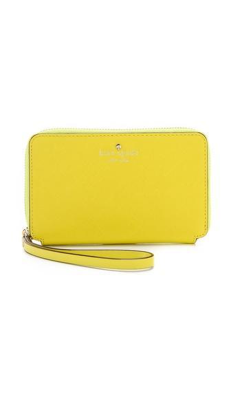 Kate Spade New York Laurie Phone Wristlet - Vivid Yellow