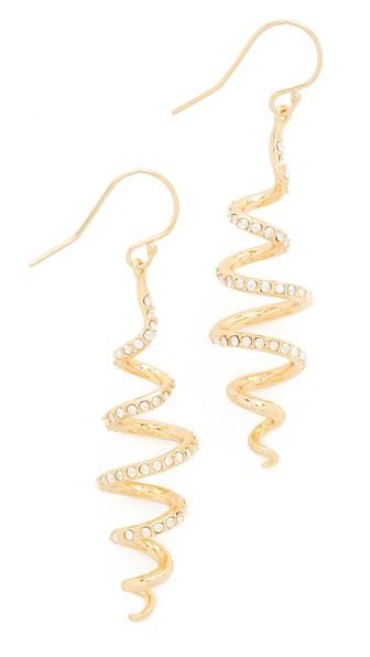 Alexis Bittar Crystal Coil Wire Earrings