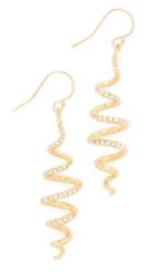 Alexis Bittar Crystal Coil Wire Earrings