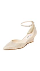 L K Bennett Alex Metallic Wedges