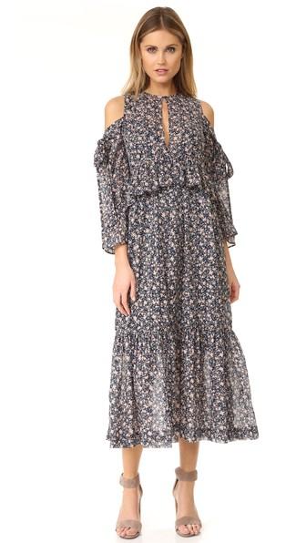Robert Rodriguez Printed Ruffle Dress