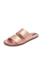 Matt Bernson Havana Metallic Slide Sandals