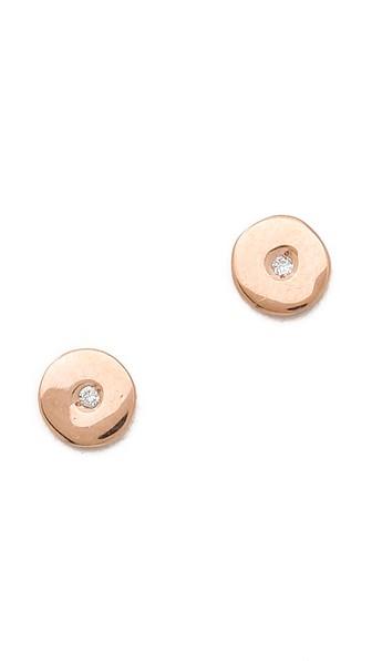 Ariel Gordon Jewelry Mini Circle Stud Earrings
