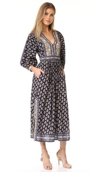 La Vie Rebecca Taylor Long Sleeve Indienne Dress