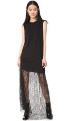 Mcq Alexander Mcqueen Lace Mix Maxi Dress