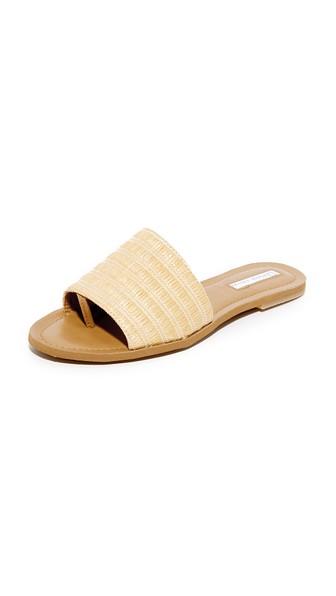 Blank Canvas Raffia Slide Sandals