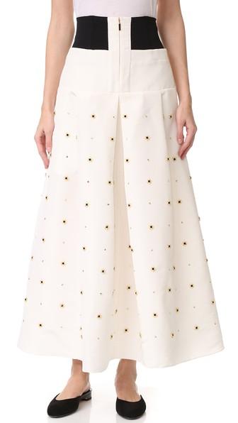 Tibi Charlotte Beaded Full Skirt