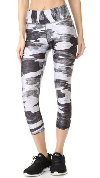 Terez Grey Camo Wide Band Leggings