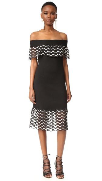 Lela Rose Off The Shoulder Dress