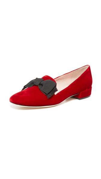 Kate Spade New York Gino Velvet Smoking Flats