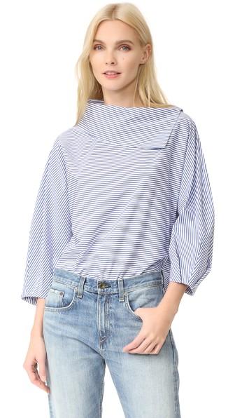 Tibi Sculpted Sleeve Top