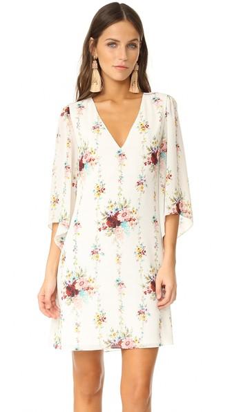 Alice Olivia Shary V Neck Caftan Dress
