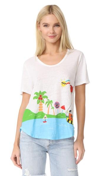 Mira Mikati Happy Beach Print Tee