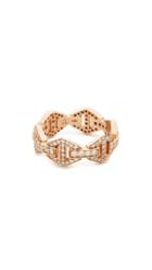 Walters Faith Keynes All Diamond Hexagon Stackable Ring