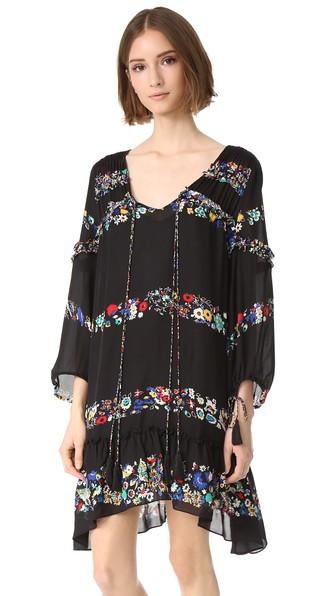 Derek Lam 10 Crosby Bell Sleeve Ruffle Dress