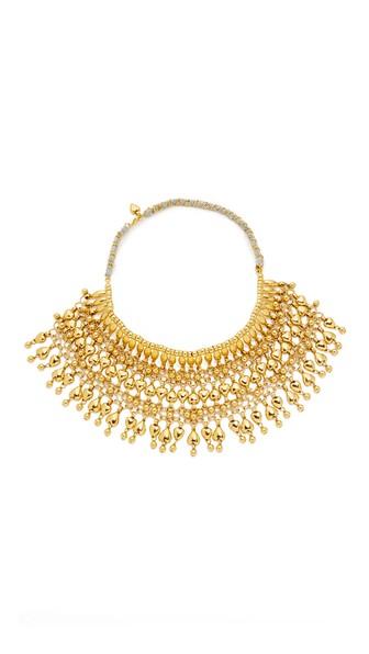 Aurelie Bidermann Heart Beaded Bib Necklace