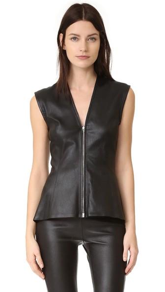 Veronica Beard Midnight Peplum Top