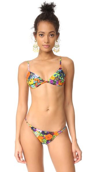 Milly Floral Print Elba Bikini Top