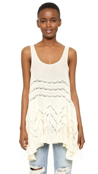 Free People Voile Lace Trapeze Tank