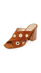 Michael Kors Collection Brianna Crisscross Mules With Grommets