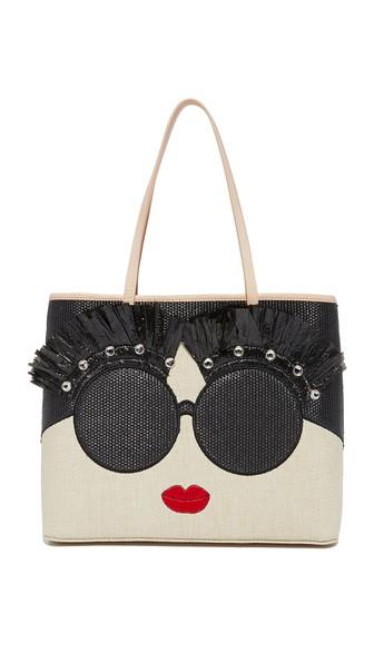 Alice Olivia Stace Face Embellished Tote