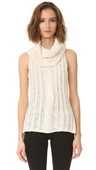 Bb Dakota Tenbrook Cowl Neck Cable Vest