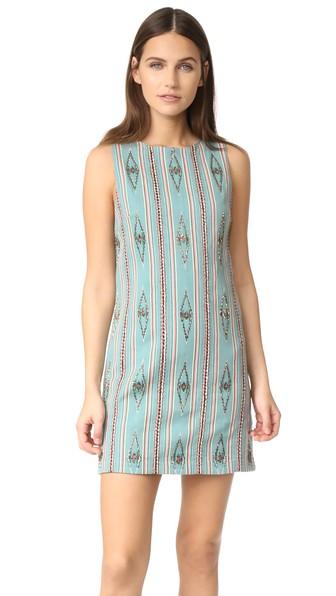 Alice Olivia Clyde Embellished Shift Dress