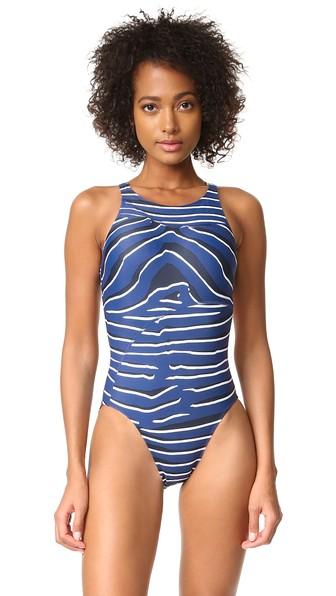 Adidas By Stella Mccartney Zebra Swimswuit