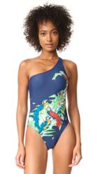 Norma Kamali One Shoulder Swimsuit