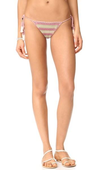 She Made Me Zahrah Tie Side Crochet Bikini Bottoms