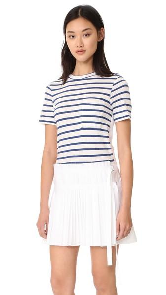 Sea T Shirt Pleated Combo Dress