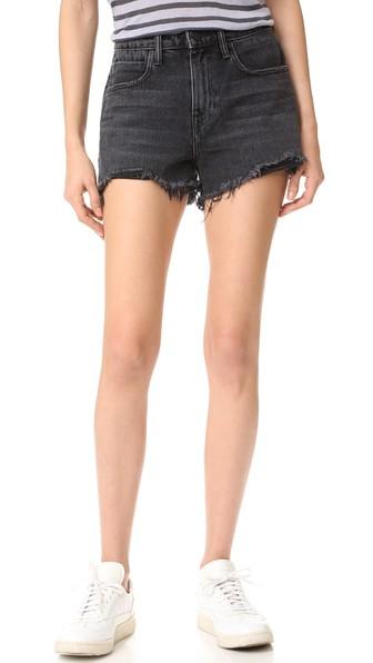 Denim X Alexander Wang Bite Grey Aged Shorts