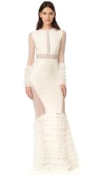 Jonathan Simkhai Tiered Ruffle Lace Gown