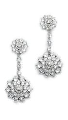 Oscar De La Renta Classic Jeweled Drop Earrings