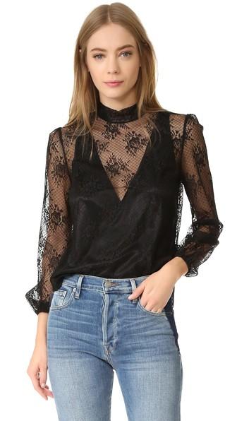 Line Dot Cedar Blouse