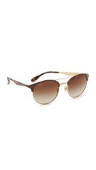 Ray Ban Etched Retro Round Aviator Sunglasses