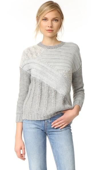 Current Elliott The Mixed Cable Sweater