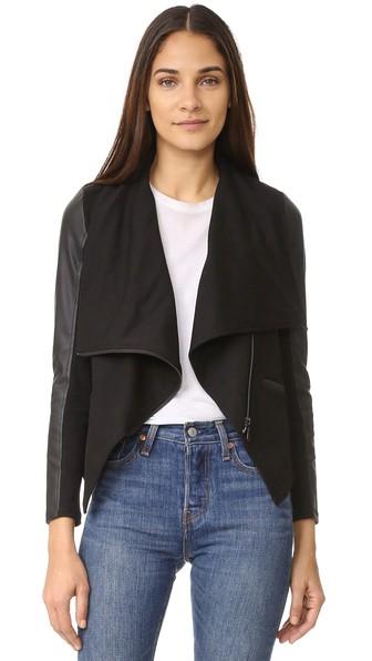 David Lerner Asymmetrical Draped Jacket