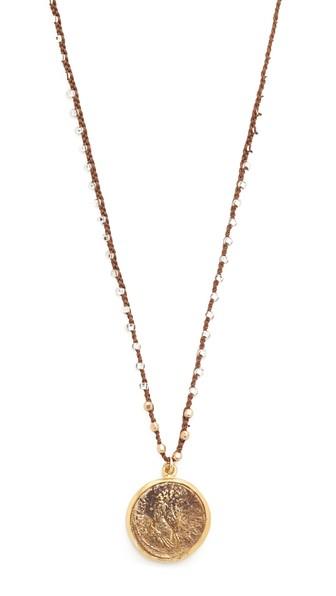 Native Gem Roman Fortuna Coin Necklace