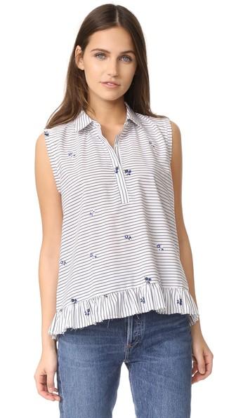 Cloth And Steel Lucia Embroidered Top