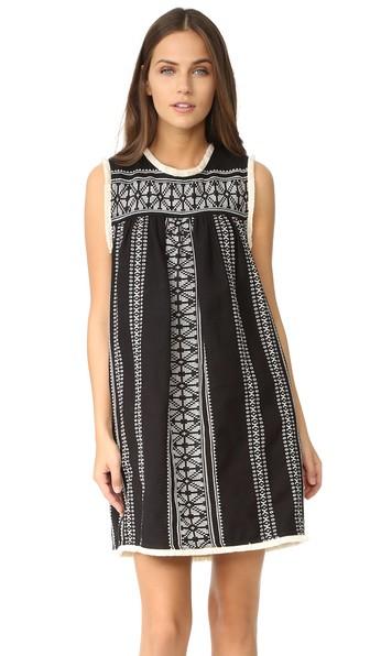 Sea Sleeveless Yarn Dye Dress